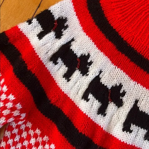 Handmade Scottish Terrier Fair Isle Sweater - Picture 2 of 5
